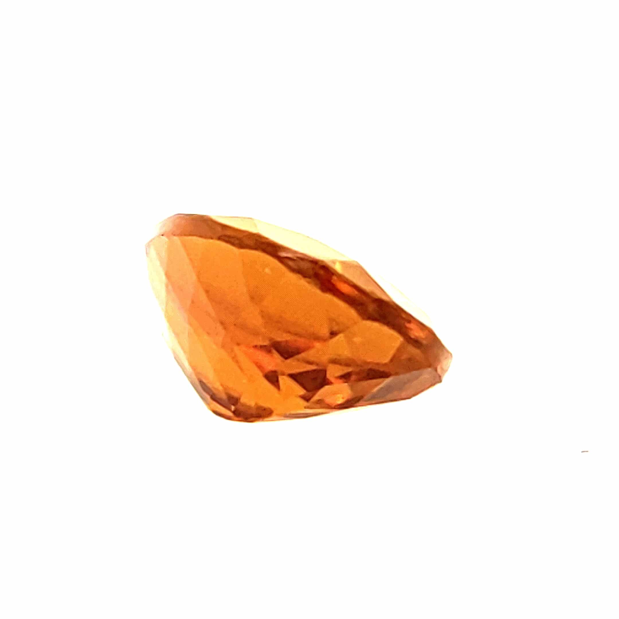 RARE Tourmaline Jaune De Tanzanie – Pierre Précieuse Naturelle 5.3x4.7 Mm – 0.65 Ct